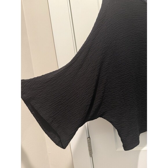 Anthropologie Maeve Womens Small Claire Black Textured Knit Pullover Top Shirt - Picture 6 of 8